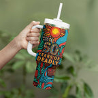 NAIDOC Week 26 Tumbler With Handle 50 Years of Deadly Aboriginal Motif