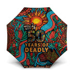 NAIDOC Week 26 Umbrella 50 Years of Deadly Aboriginal Motif
