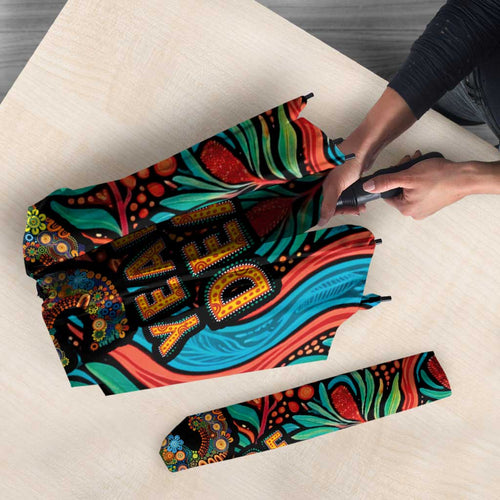 NAIDOC Week 26 Umbrella 50 Years of Deadly Aboriginal Motif