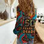 NAIDOC Week 26 Women Casual Shirt 50 Years of Deadly Aboriginal Motif