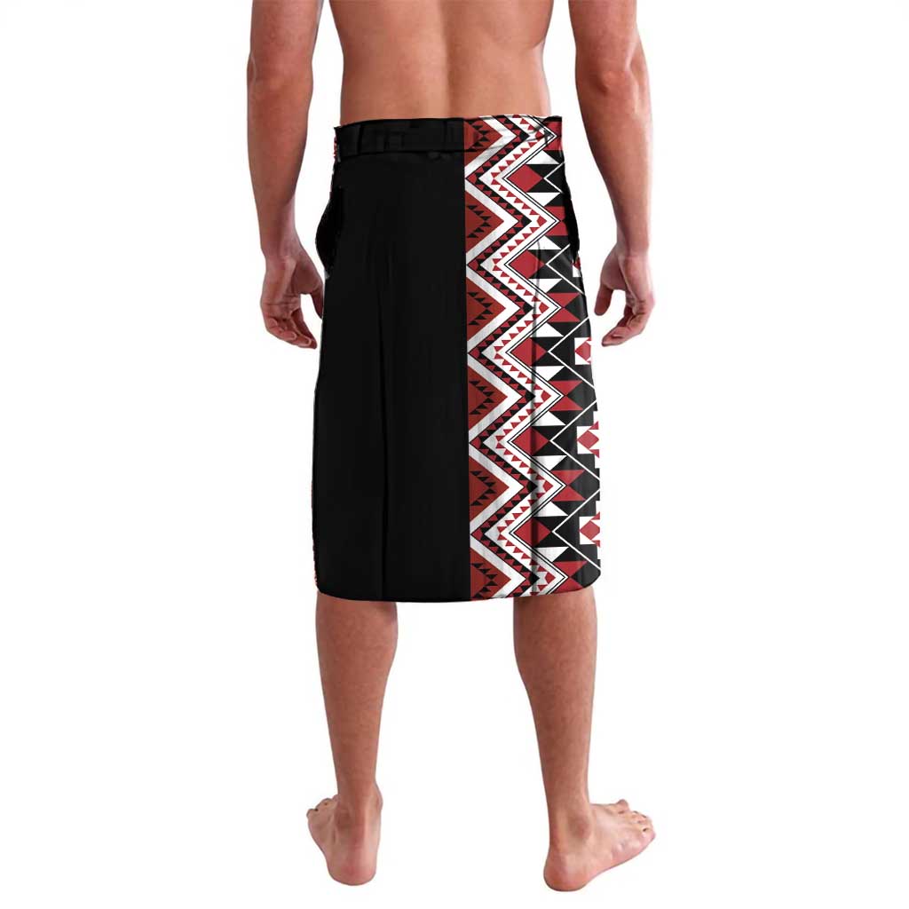 Aotearoa Toitu Te Tiriti-Honour the Treaty Lavalava Maori Taniwha Haka with Taniko and Tukutuku