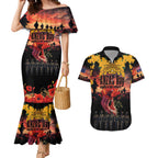 Australia ANZAC Day Couples Matching Mermaid Dress and Hawaiian Shirt Forever in My Thoughts