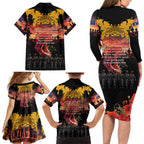 Australia ANZAC Day Family Matching Long Sleeve Bodycon Dress and Hawaiian Shirt Forever in My Thoughts