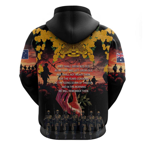 Australia ANZAC Day Hoodie Forever in My Thoughts