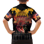 Australia ANZAC Day Kid Hawaiian Shirt Forever in My Thoughts