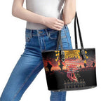 Australia ANZAC Day Leather Tote Bag Forever in My Thoughts