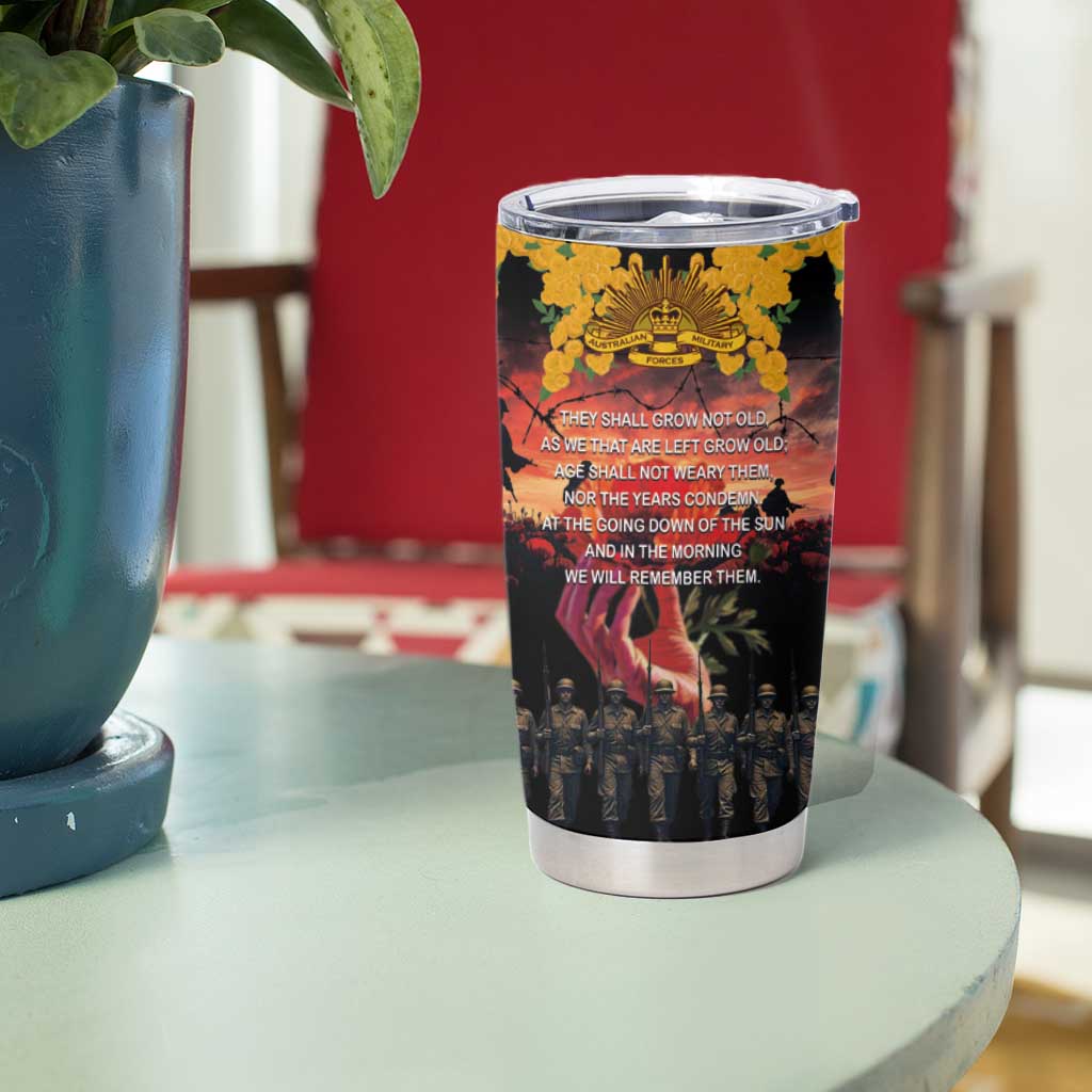 Australia ANZAC Day Tumbler Cup Forever in My Thoughts