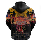 Australia ANZAC Day Zip Hoodie Forever in My Thoughts