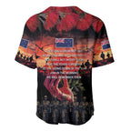 New Zealand ANZAC Day Baseball Jersey Forever in My Thoughts
