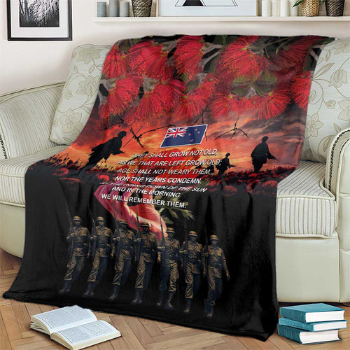 New Zealand ANZAC Day Blanket Forever in My Thoughts