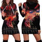 New Zealand ANZAC Day Hoodie Dress Forever in My Thoughts