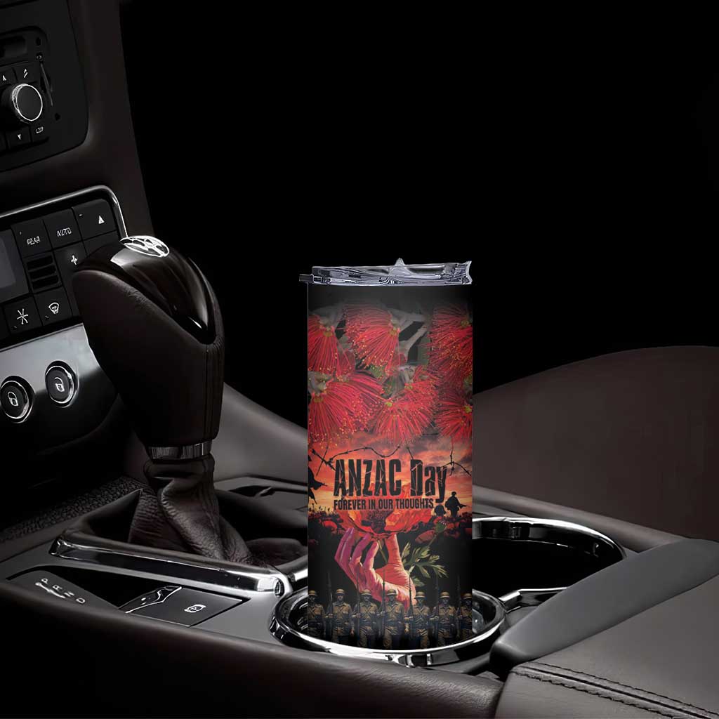 New Zealand ANZAC Day Skinny Tumbler Forever in My Thoughts
