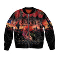 New Zealand ANZAC Day Sleeve Zip Bomber Jacket Forever in My Thoughts