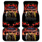 Australia and New Zealand ANZAC Day Car Mats Kangaroo and Kiwi Bird Soldier - Forever in My Thoughts