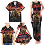 Australia and New Zealand ANZAC Day Family Matching Tank Maxi Dress and Hawaiian Shirt Kangaroo and Kiwi Bird Soldier - Forever in My Thoughts