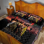 Australia and New Zealand ANZAC Day Quilt Bed Set Kangaroo and Kiwi Bird Soldier - Forever in My Thoughts