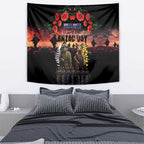 Australia and New Zealand ANZAC Day Tapestry Kangaroo and Kiwi Bird Soldier - Forever in My Thoughts