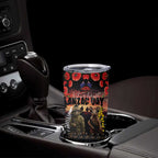 Australia and New Zealand ANZAC Day Tumbler Cup Kangaroo and Kiwi Bird Soldier Forever in My Thoughts