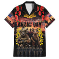 Australia ANZAC Day Family Matching Long Sleeve Bodycon Dress and Hawaiian Shirt Kangaroo and Koala Soldier - Forever in My Thoughts