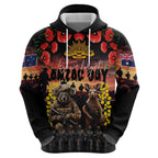 Australia ANZAC Day Hoodie Kangaroo and Koala Soldier - Forever in My Thoughts