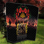 Australia ANZAC Day Quilt Kangaroo and Koala Soldier - Forever in My Thoughts