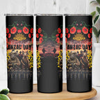 Australia ANZAC Day Skinny Tumbler Kangaroo and Koala Soldier Forever in My Thoughts