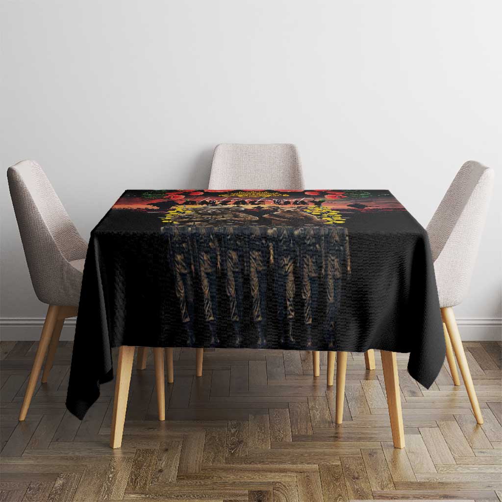 Australia ANZAC Day Tablecloth Kangaroo and Koala Soldier - Forever in My Thoughts