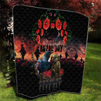 New Zealand ANZAC Day Quilt Tui Bird and Kiwi Bird Soldier - Forever in My Thoughts