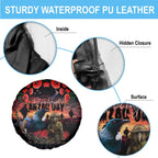 New Zealand ANZAC Day Spare Tire Cover Tui Bird and Kiwi Bird Soldier - Forever in My Thoughts