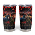 New Zealand ANZAC Day Tumbler Cup Tui Bird and Kiwi Bird Soldier Forever in My Thoughts