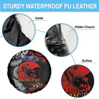 Australia and New Zealand ANZAC Day Spare Tire Cover Aboriginal and Maori Art Pattern - Gallipoli Lest We Forget