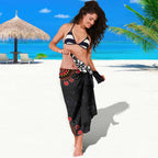 Australia and New Zealand Together Sarong Aboriginal and Maori Art Tattoo