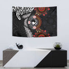 Australia and New Zealand Together Tapestry Aboriginal and Maori Art Tattoo