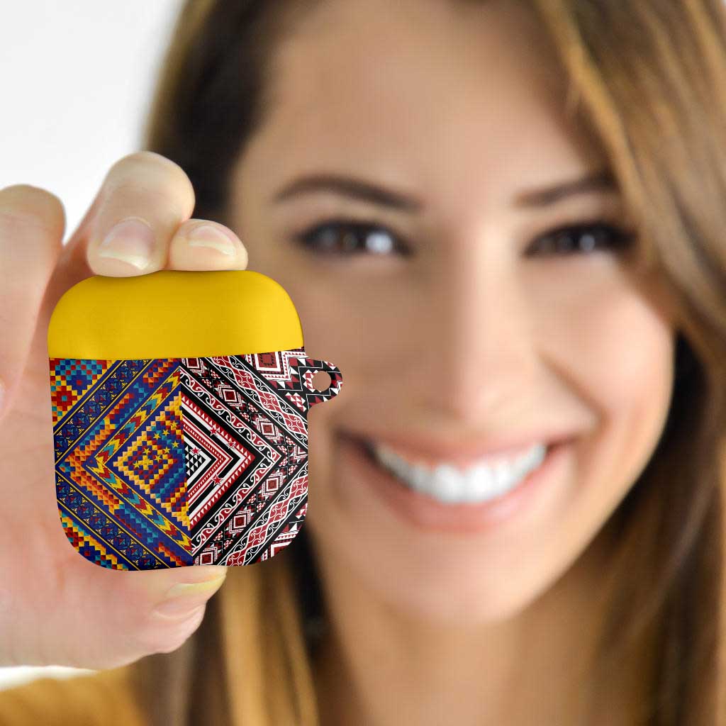 Tuvaluan and New Zealand Culture AirPods Case The Art of Kolose and Taniko - Aussie Hoodie