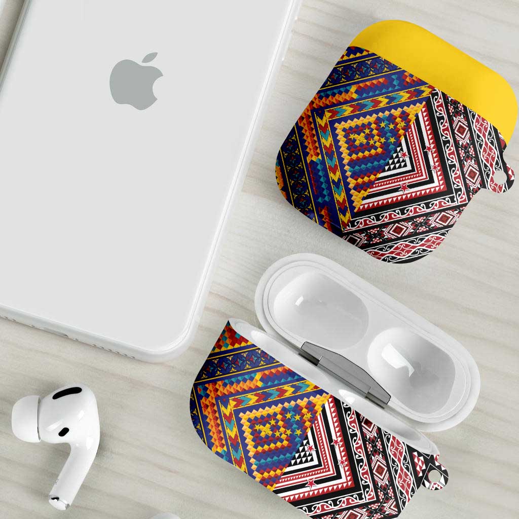Tuvaluan and New Zealand Culture AirPods Case The Art of Kolose and Taniko - Aussie Hoodie