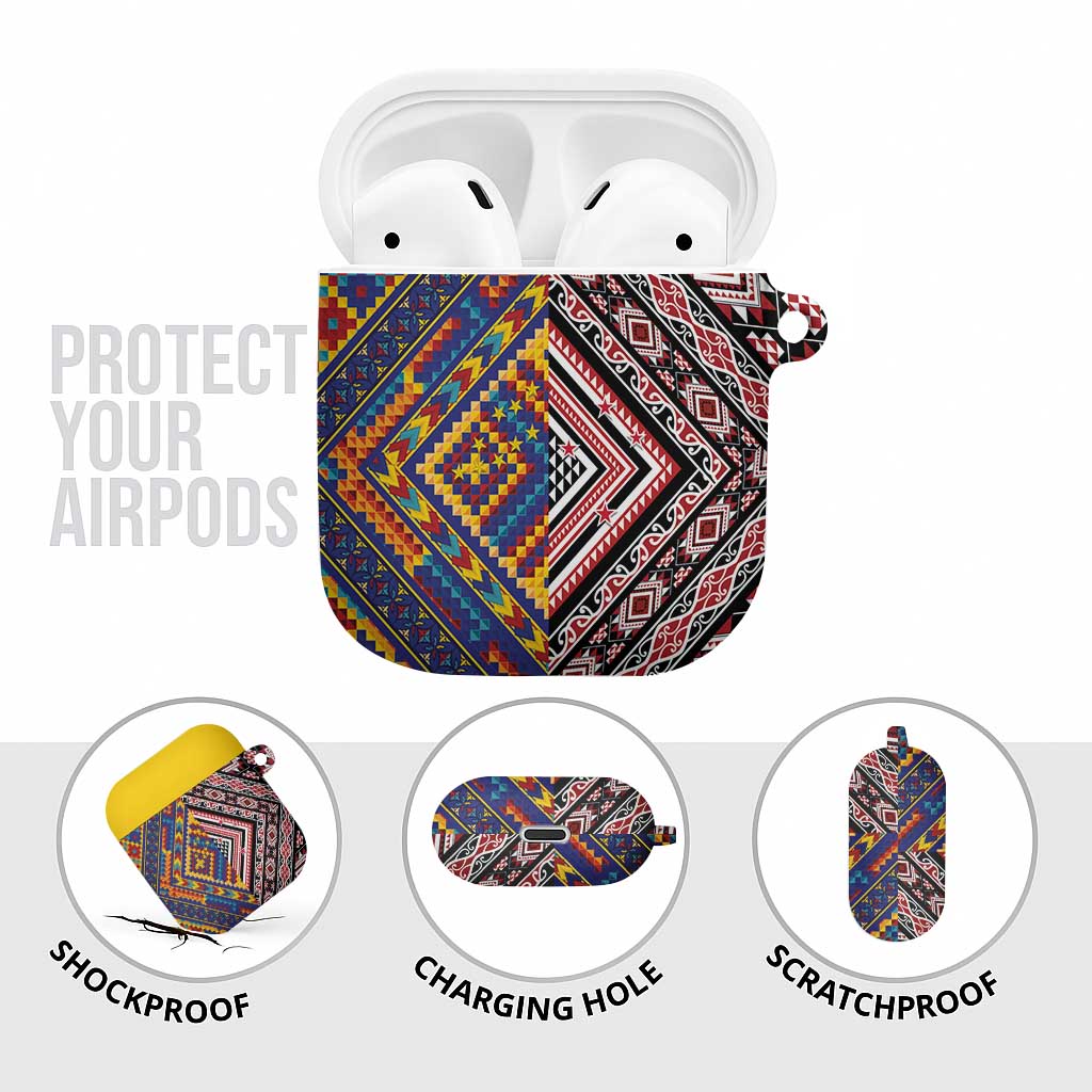 Tuvaluan and New Zealand Culture AirPods Case The Art of Kolose and Taniko - Aussie Hoodie
