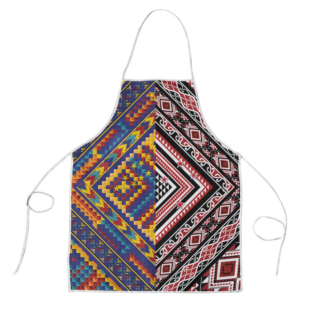 Tuvaluan and New Zealand Culture Apron The Art of Kolose and Taniko - Aussie Hoodie
