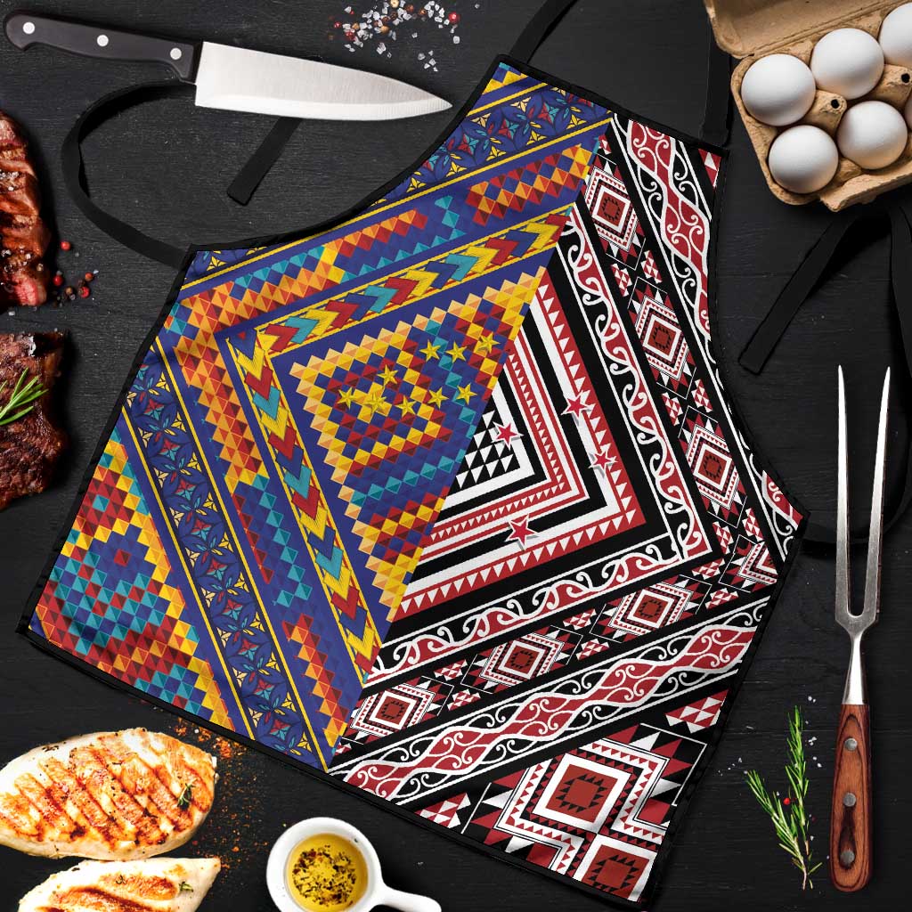 Tuvaluan and New Zealand Culture Apron The Art of Kolose and Taniko - Aussie Hoodie