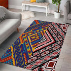 Tuvaluan and New Zealand Culture Area Rug The Art of Kolose and Taniko - Aussie Hoodie