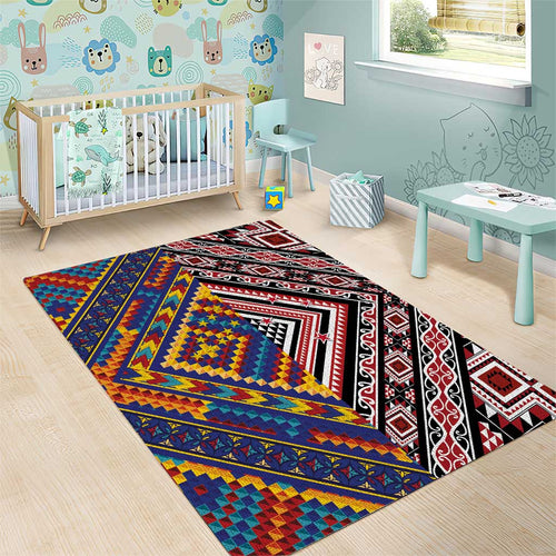Tuvaluan and New Zealand Culture Area Rug The Art of Kolose and Taniko - Aussie Hoodie