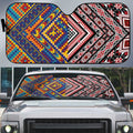 Tuvaluan and New Zealand Culture Auto Sun Shade The Art of Kolose and Taniko - Aussie Hoodie