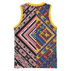 Tuvaluan and New Zealand Culture Basketball Jersey The Art of Kolose and Taniko - Aussie Hoodie