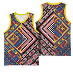 Tuvaluan and New Zealand Culture Basketball Jersey The Art of Kolose and Taniko - Aussie Hoodie