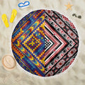 Tuvaluan and New Zealand Culture Beach Blanket The Art of Kolose and Taniko - Aussie Hoodie