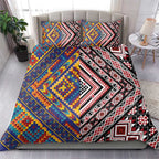 Tuvaluan and New Zealand Culture Bedding Set The Art of Kolose and Taniko - Aussie Hoodie