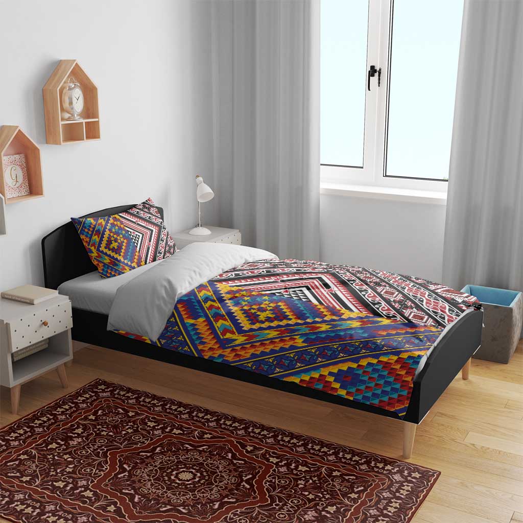 Tuvaluan and New Zealand Culture Bedding Set The Art of Kolose and Taniko - Aussie Hoodie