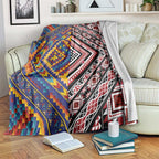 Tuvaluan and New Zealand Culture Blanket The Art of Kolose and Taniko - Aussie Hoodie