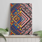 Tuvaluan and New Zealand Culture Canvas Wall Art The Art of Kolose and Taniko - Aussie Hoodie