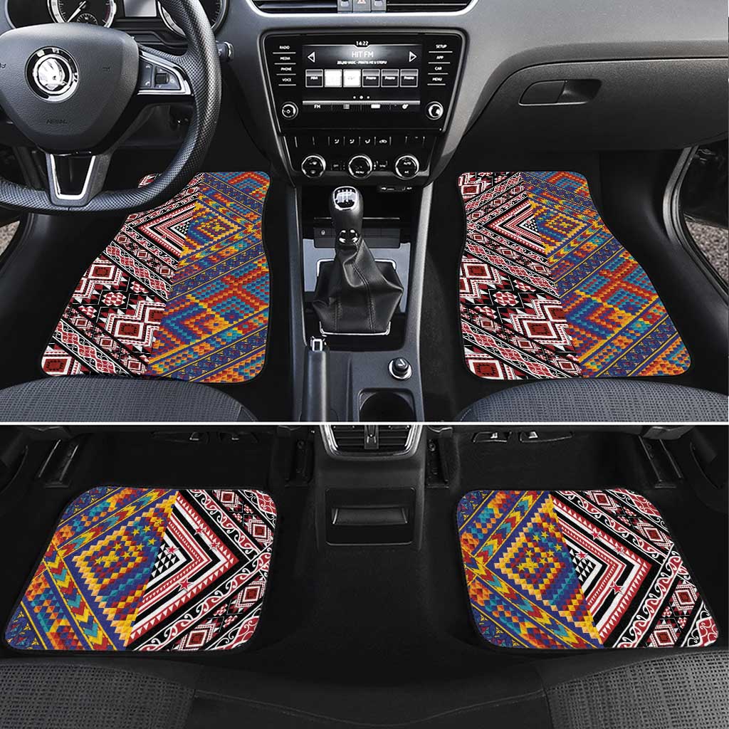 Tuvaluan and New Zealand Culture Car Mats The Art of Kolose and Taniko - Aussie Hoodie