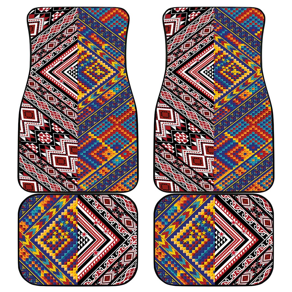 Tuvaluan and New Zealand Culture Car Mats The Art of Kolose and Taniko - Aussie Hoodie
